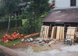 Aufbauarbeiten